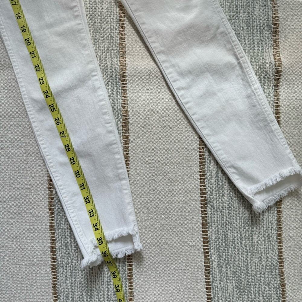 Madewell 10" High-Rise Skinny Jeans in Pure White: Step-Hem Edition Women’s 24 - Picture 8 of 15